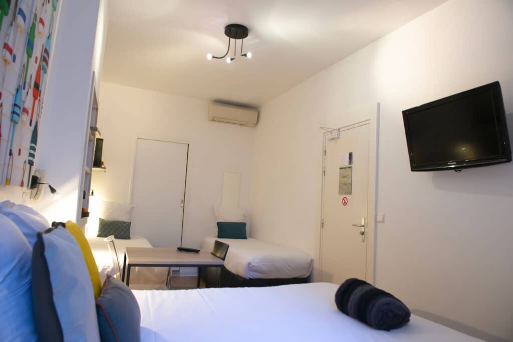 Chambre familiale, coté cour